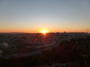 שקיעה בהר הצופים