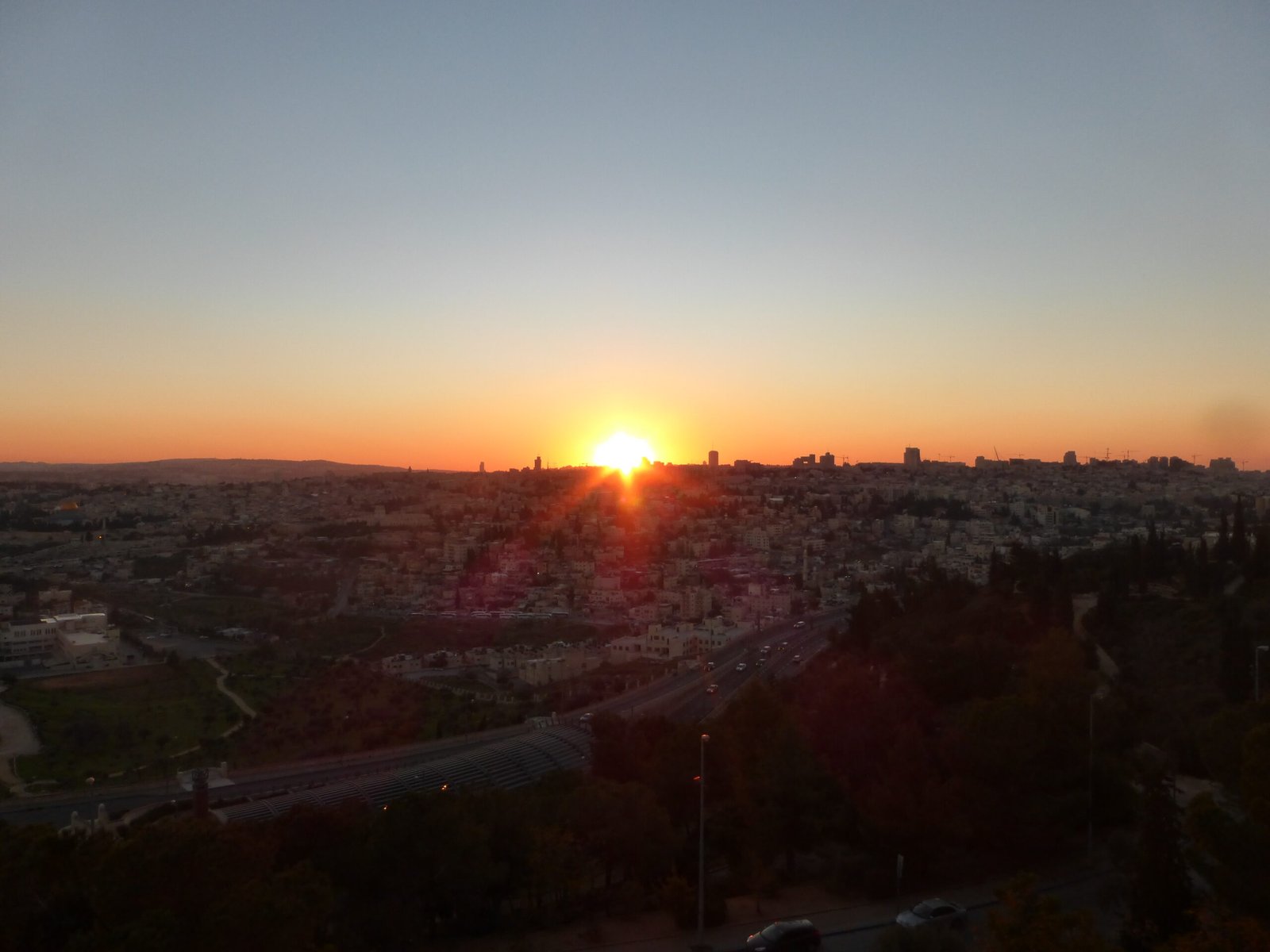 שקיעה בהר הצופים